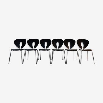 Set 6 chairs Stua by Jesus Gasca, modernism Spanish 2000s