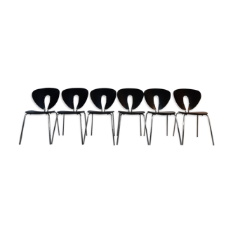 Set 6 chairs Stua by Jesus Gasca, modernism Spanish 2000s