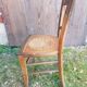 Old wooden bistro chair seat vintage relief drawing