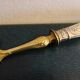 Silver pie shovel filled and vermeil old 1900 punch minerva