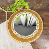 Yellow vintage mirror