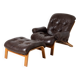 Set of Ry Wing lounge chair and ottomanby by Elsa and Nordahl Solheim