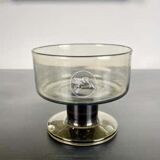 Champagne or dessert coupe bearing the Mobil Pegasus logo, 1970, France