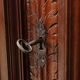 Ancient baroque walnut buffet with decorations, 18th century