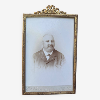 Old gold photo frame