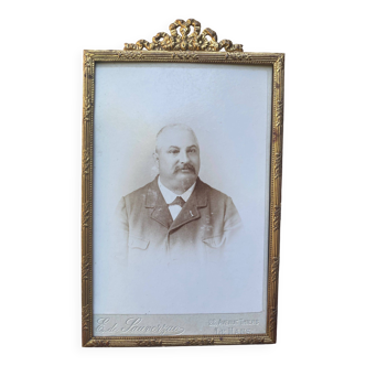 Old gold photo frame