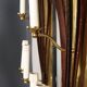 Antique wall sconces with 3 lights in wrought iron, Italy, 20th century