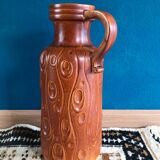 Vintage XL Scheurich ceramic floor vase 488-45, West German pottery