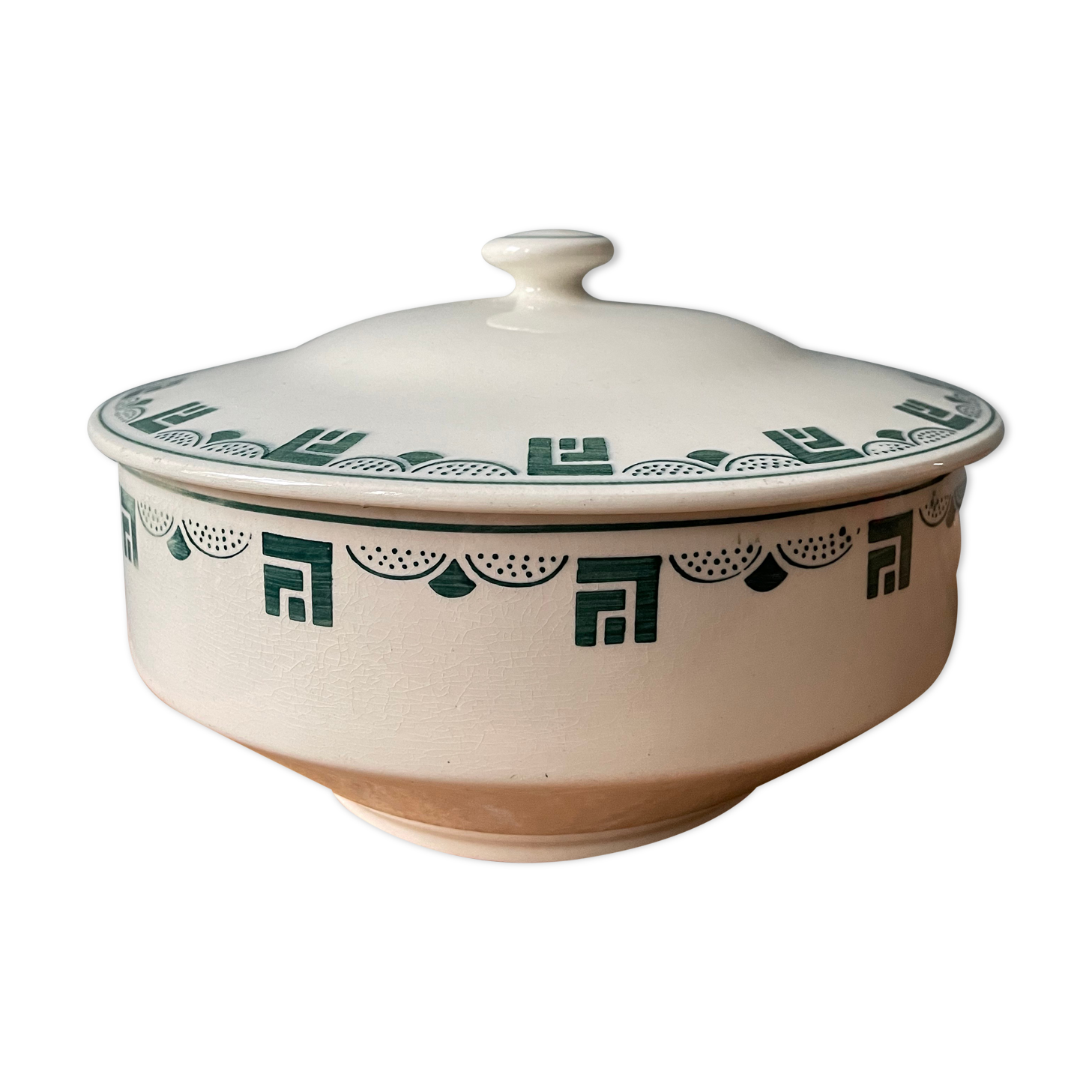Vegetable 1930 in lunéville earthenware, lucas model
