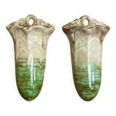 Authentic pair of art deco vases.