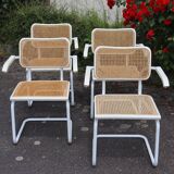 Set of 4 B32 chairs by Marcel Breuer