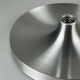 60s 70s Discus wall lamp Teka silver space age design aluminum metal