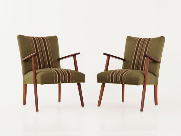Fauteuil construction teck design scandinave des années 70