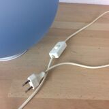 Blue glass pop egg lamp 80's