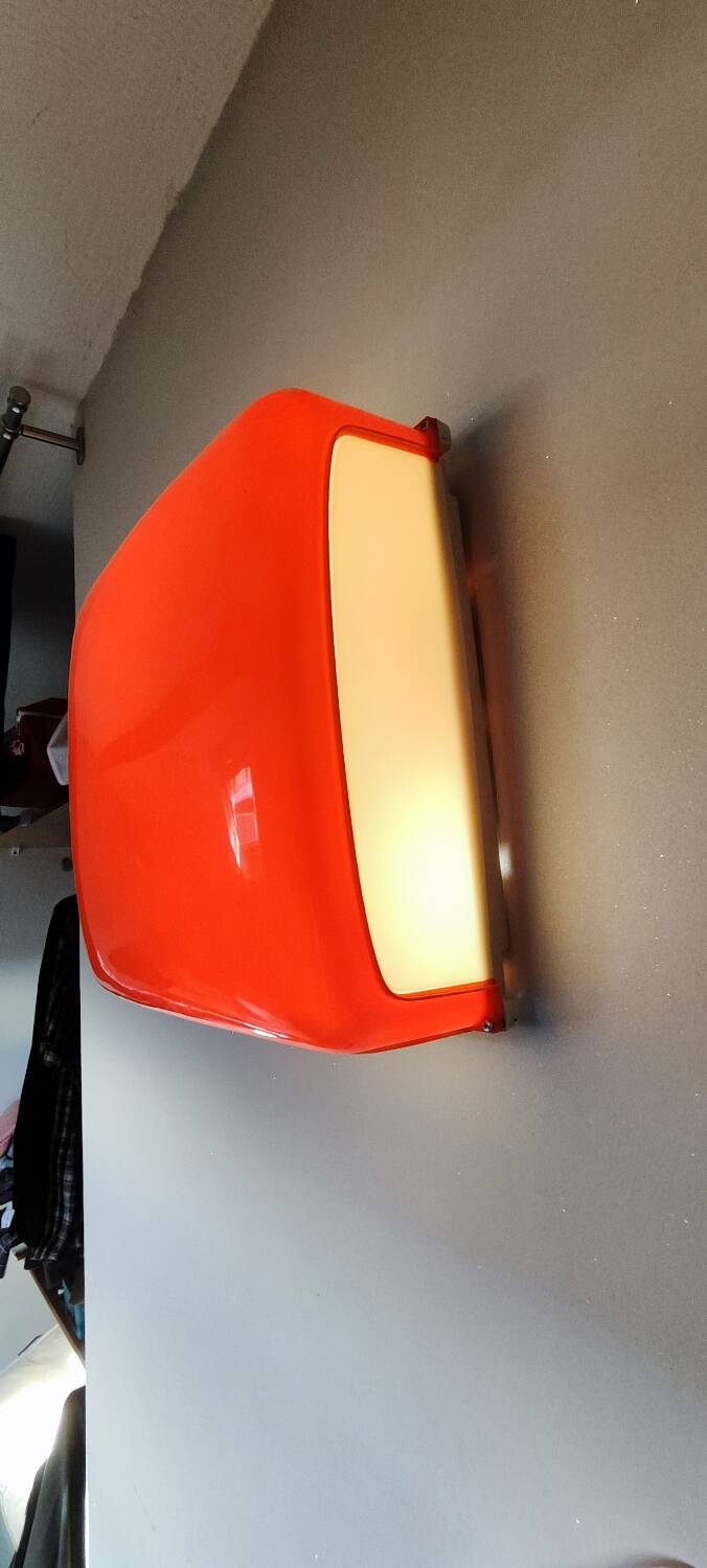 Artemide Space Age wall lights orange