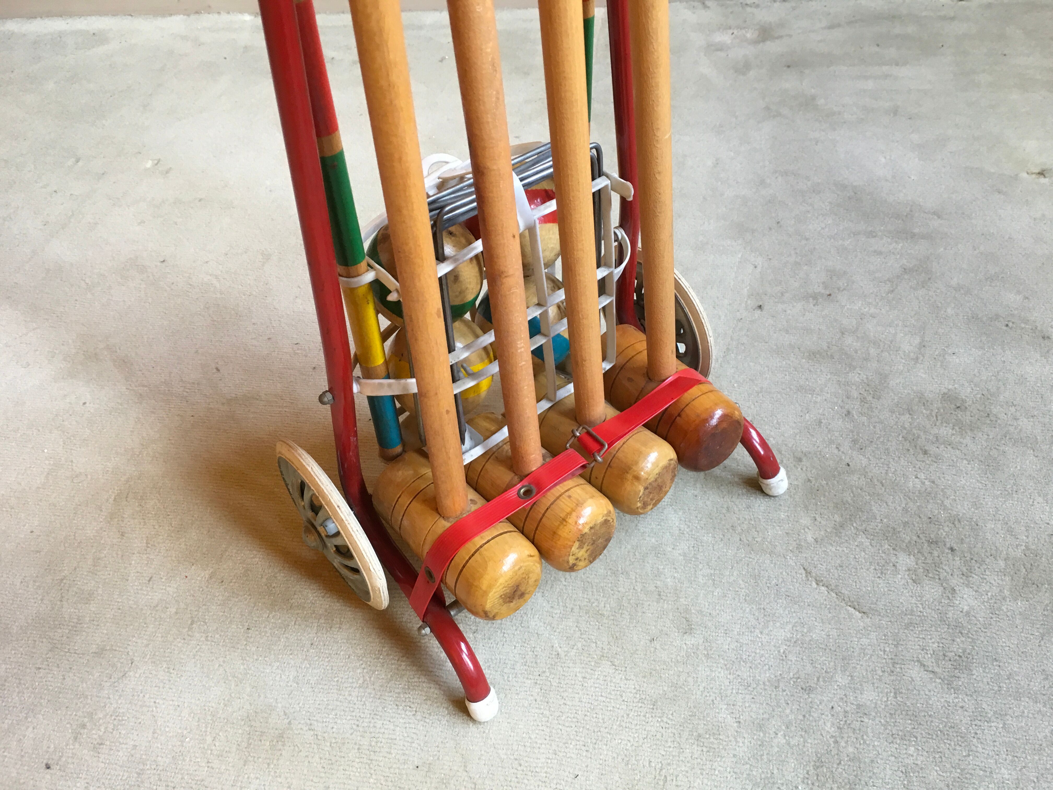 Jeu de croquet vintage