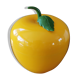 Vintage ice bucket shape yellow apple in its packaging