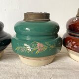 Vases en céramique ancienne x3