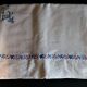 Old sheet embroidered mestizo blue flower in the edge 205 X 315 cm