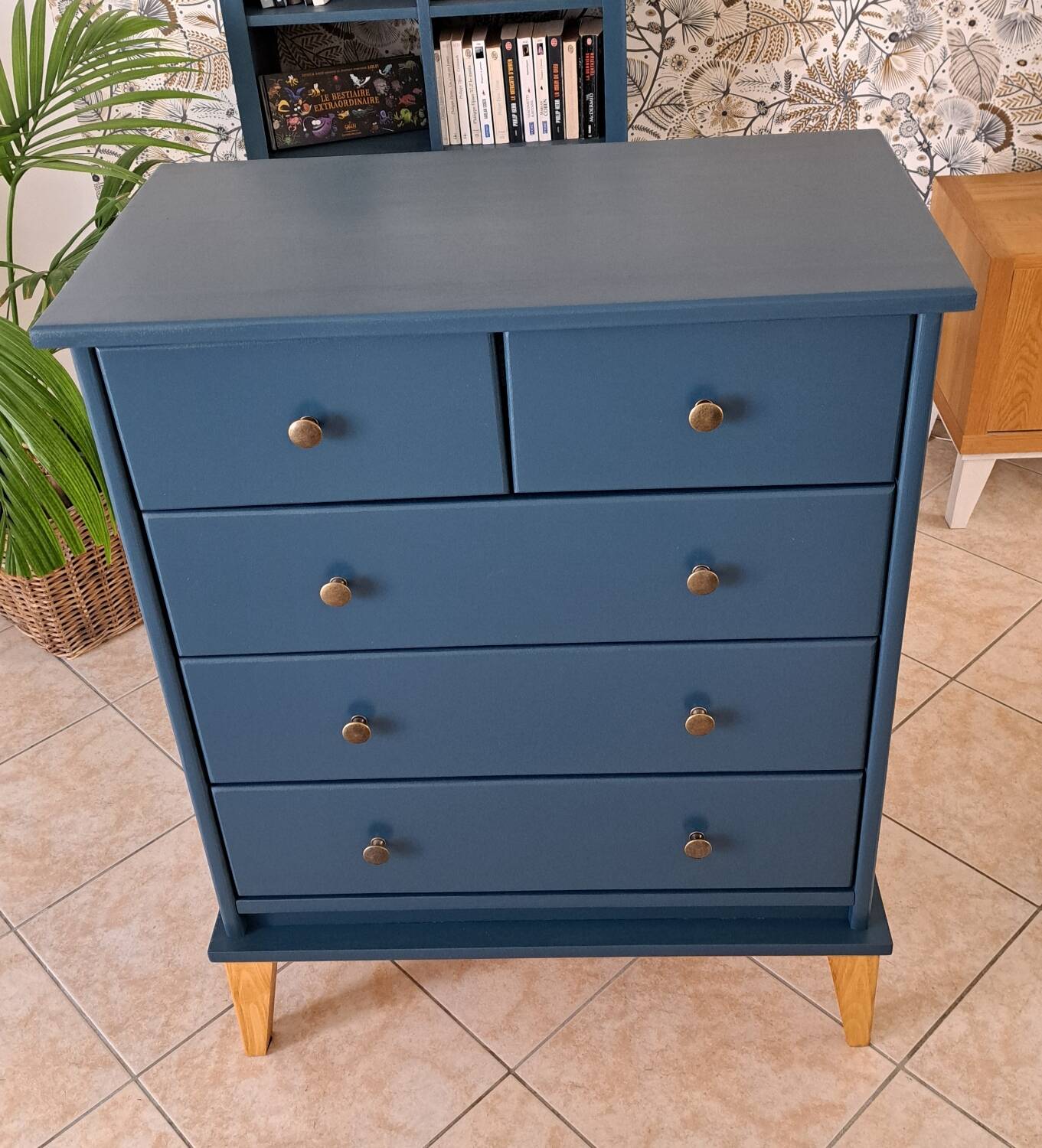 Rød Sødgren blue ganne chest of drawers
