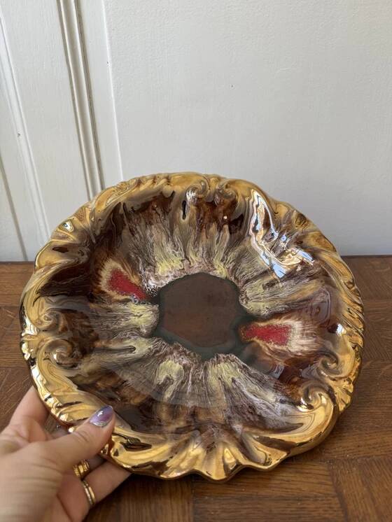 Vallauris style decorative plate