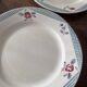4 flat plates digoin & sarreguemines model "yves"