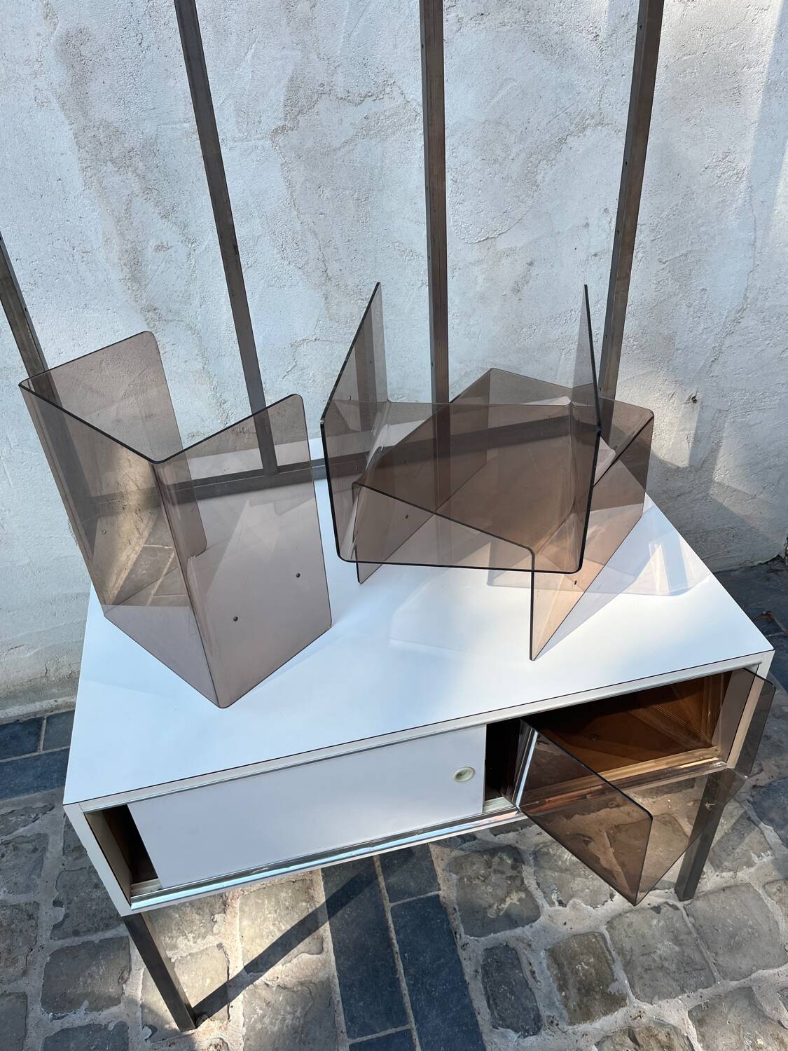 Plexiglass shelf & funky 70s