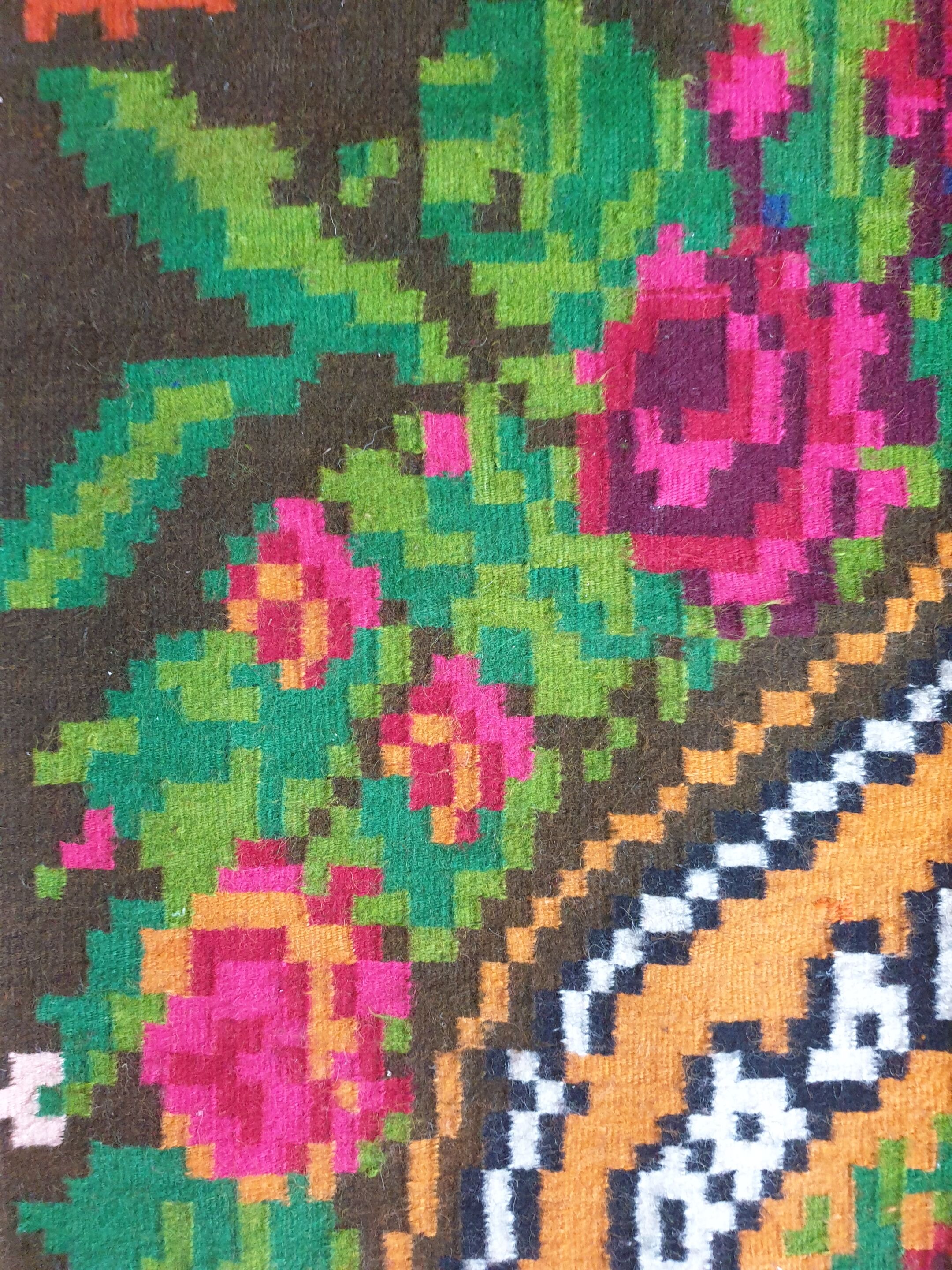 Large superb Romanian rug 316X182 cm with amazing bohemian floral design