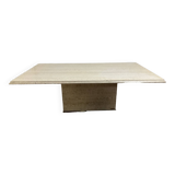 Vintage travertine coffee table from the 70s