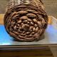 Dame-jeanne in 10L glass and wicker basket, old