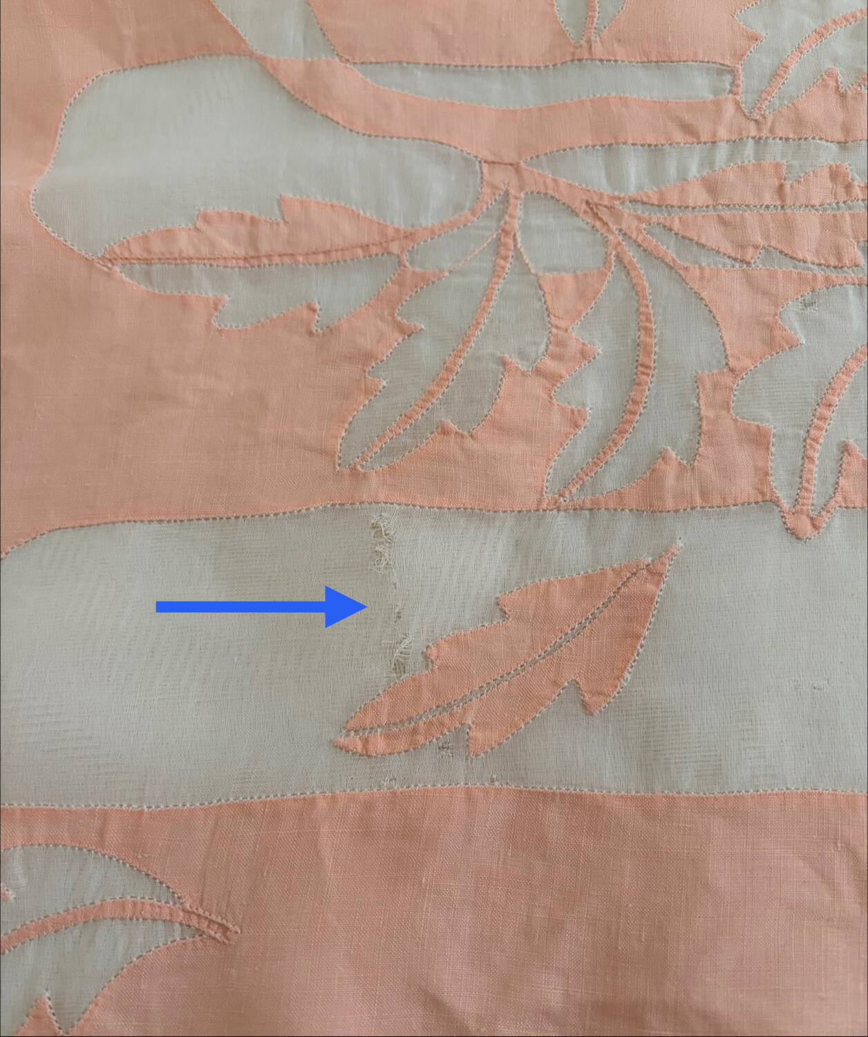 Hand-embroidered tablecloth, 1930s