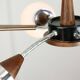 Mid-Century Modern Italian Chrome and Opaline Chandelier