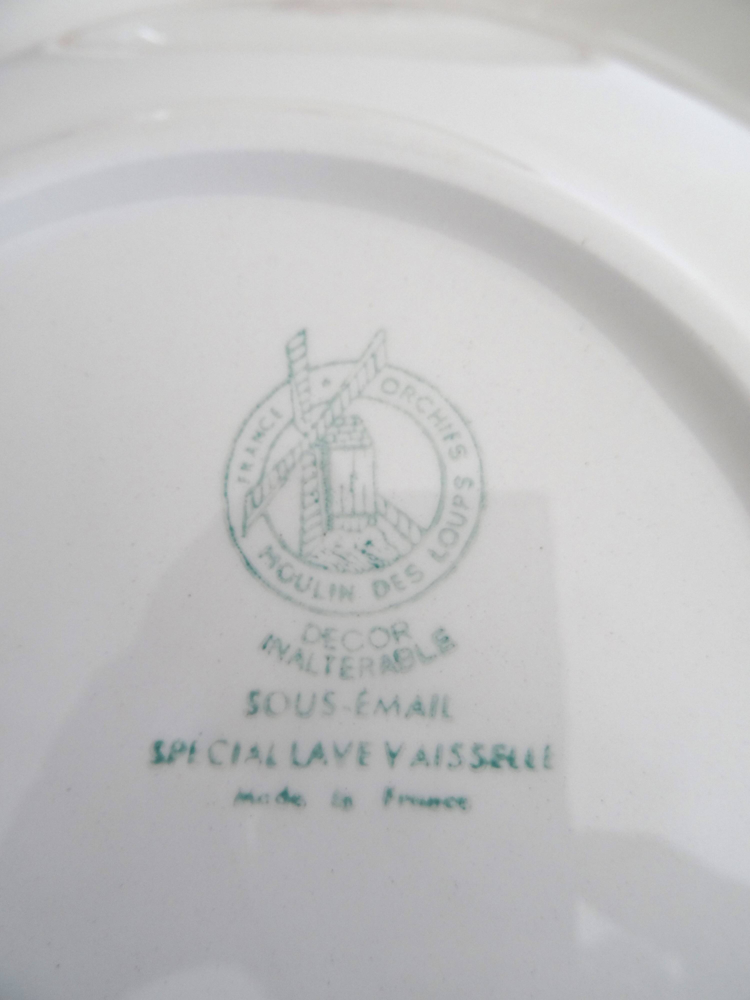 6 deep plates Moulin des Loups