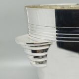 1930s Gorgeous Art Deco Ice Bucket by Vuillermet in Silver Plated. Made in