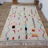 Handmade wool Berber rug 300 X 186 CM
