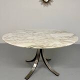 Round marble table T69 design Osvaldo Borsani for Tecno year 70