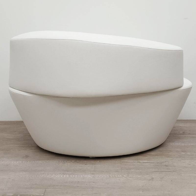 Polar Armchair by Tacchini in White Leather