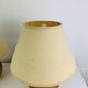 Paire de lampes boules en bois, années 80