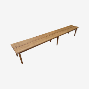 Oak cloakroom bench 275 cm