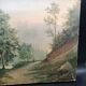 Oil on canvas painting landscape signed A Tournier 1884