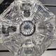 Empty pocket/Ashtray octagonal shape Diamond in finely cut Bohemian crystal, vintage