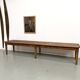 XXL farmhouse table 4 metres in solid pine - 6 legs - 1950s