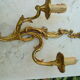 Deux paires d’appliques en bronze