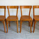4 vintage bistro Baumann chairs