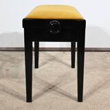 Adjustable Piano Bench, in Black Lacquered Wood – 1970