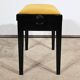Adjustable Piano Bench, in Black Lacquered Wood – 1970