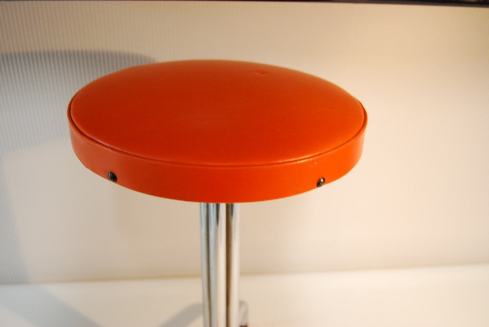 Stool orange vintage lounge