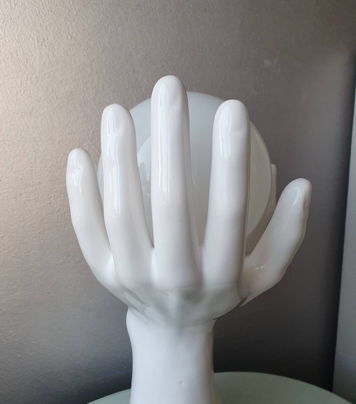 Italian ceramic table lamp 70s