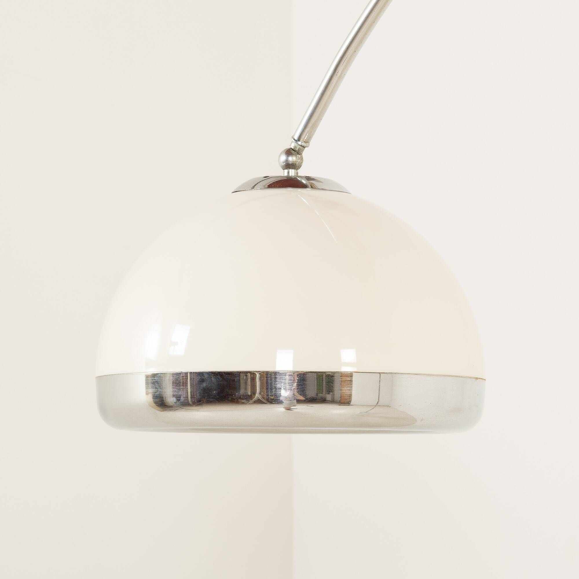 Italian mid century arc lamp in the style of Castiglioni, 1970s
