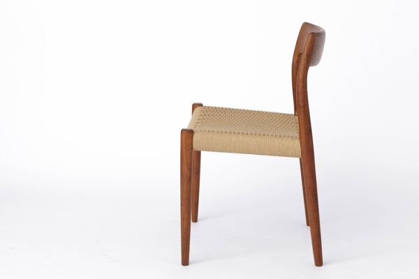 1 sur 16 Chaise Niels Otto Møller, modèle 77 – Teck et corde danoise des années 1960